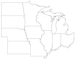 Midwestern States Map Quiz!! Diagram | Quizlet