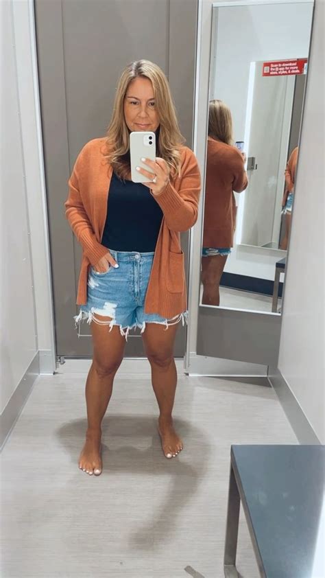 AE Curvy Denim Mom Shorts Curated On LTK In 2023 Shorts Outfits Women