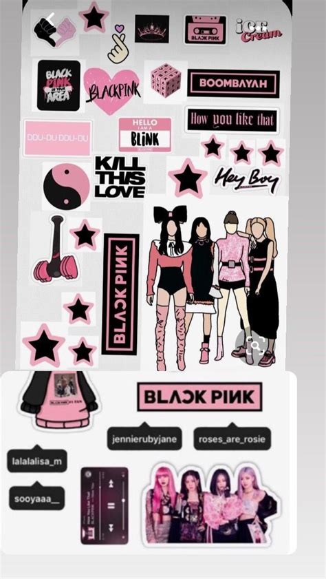 Pin By Parul On Quick Saves Black Pink Background Sticker Design