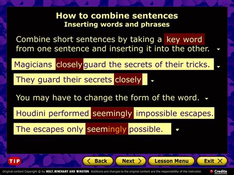 Ppt Combining Sentences Powerpoint Presentation Free Download Id