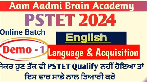 Pstet English Pstet Preparation Pstet Pstet New