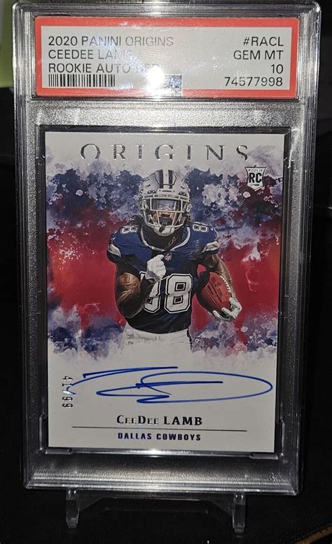 Ceedee Lamb Origins Ra Cl Rookie Autographs Red Price Guide