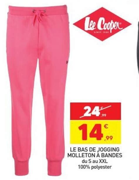 Promo Le Bas De Jogging Molleton A Bandes Chez Stokomani