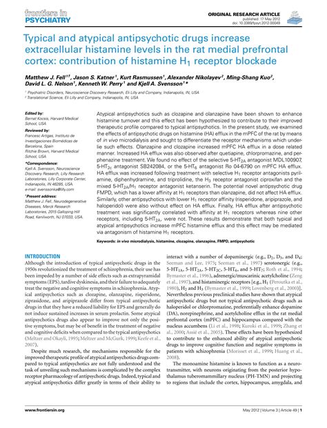 SOLUTION: Typical and atypical antipsychotic drugs increase