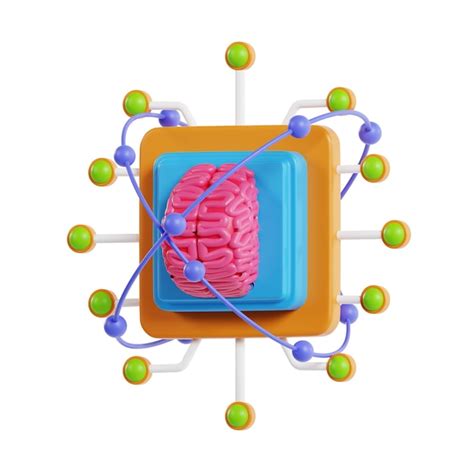 Cerebro D Con Icono De Chip Ai Ilustraci N D De La Tecnolog A De Chip