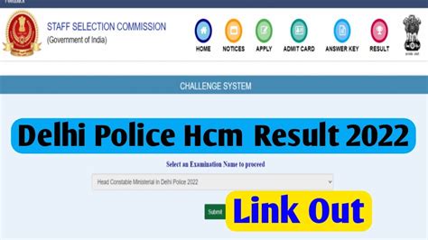 Delhi Police Hcm Result Date How To Check Result Delhi