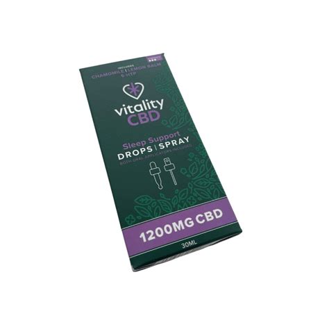 Vitality Cbd Sleep Support Drops And Spray 1200mg 30ml Postmymeds