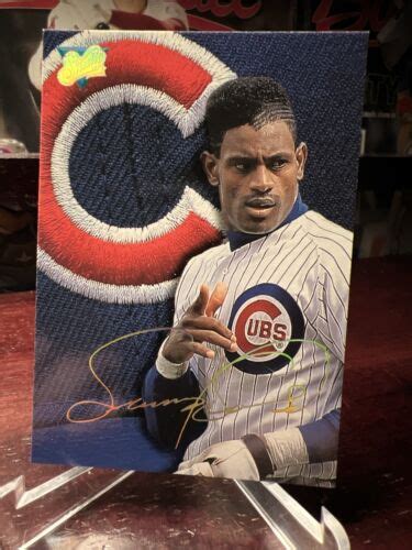 Leaf Studio Baseball Sammy Sosa Cubs Ebay