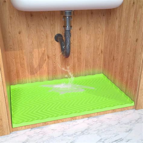 Pelteflu Under Sink Mat 34 X 22 Waterproof Under Sink