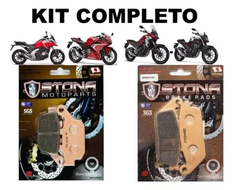 Kit Pastilha Freio Stona D T Cbr R Nc X Cb F X Frete Gr Tis