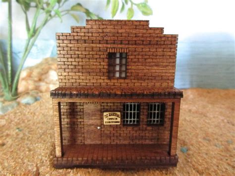 Ho Scale Miniature Gunsmoke Dodge City Marshal Officejail Etsy