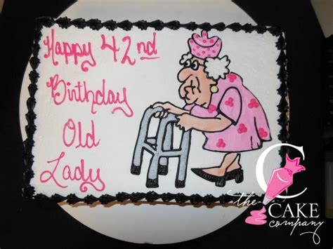 Old Lady Birthday Cake