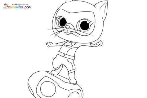 SuperKitties Coloring Pages