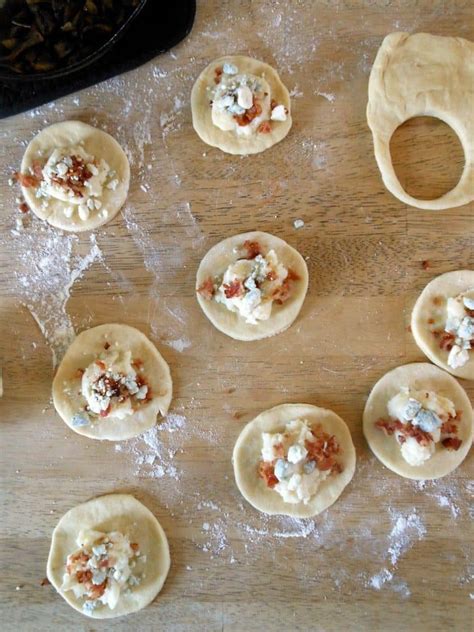 Bacon & Blue Cheese Pierogies - Sugar Dish Me