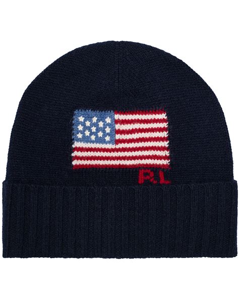 Polo Ralph Lauren Usa Beanie Navy Hos