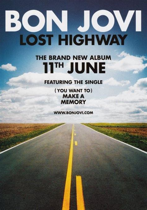 BON JOVI Lost Highway Poster Print - prints4u