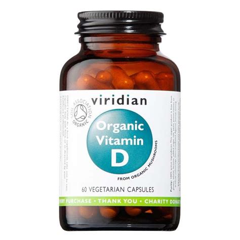 Viridian Organic Vegan Vitamin D2 400IU 60 Capsules G Baldwin Co