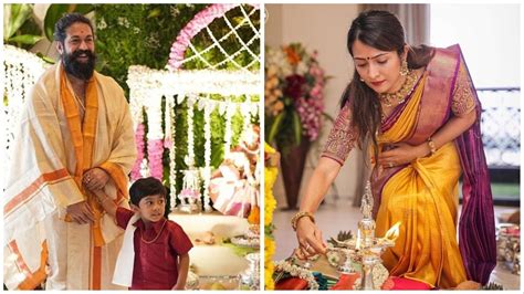 KGF Star Yash Celebrates Varamahalakshmi Puja With Wife Radhika Pandit