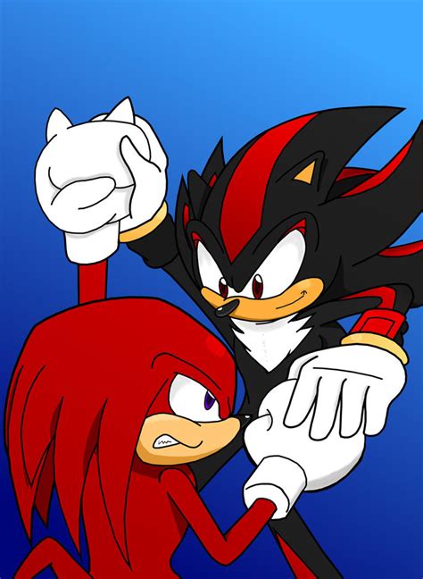 Knuckles VS Shadow by Retro-Eternity on DeviantArt