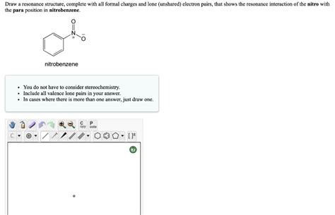 Draw Resonance Structure Complete With All Formal Charges And Lone Unshared Electron Pairs That