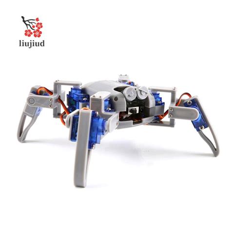 Quadruped Spider Robot Kit For Arduino Wifi Diy Stem Crawling Robot