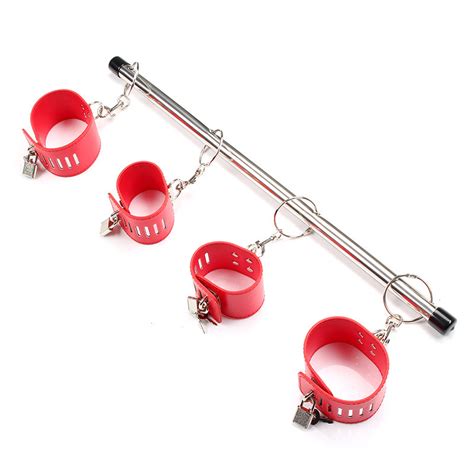 Sm Bondage Bdsm Alternative Binding Stainless Steel Fixed Handcuffs And