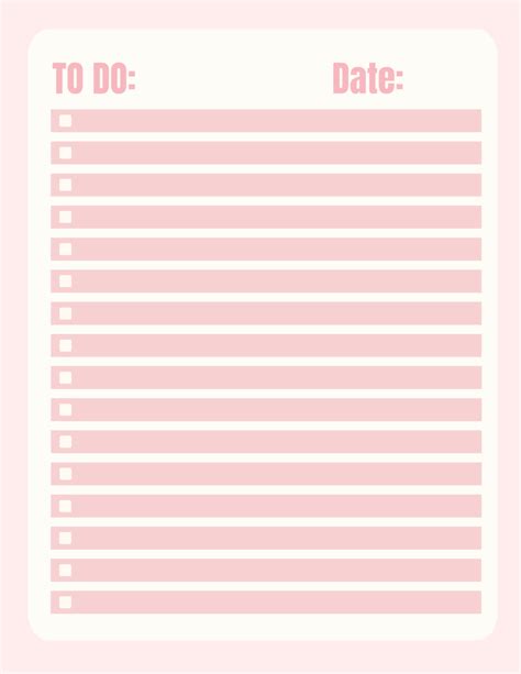 Free Project List Templates, Editable and Printable