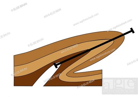 Diagram of a Recumbent fold, Stock Photo, Picture And Rights Managed Image. Pic. AAI-D-ELIZ-0029 ...