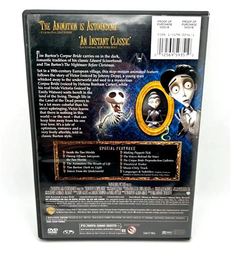 Corpse Bride Dvd Cover