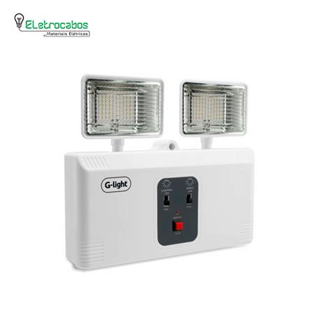 Bloco Led Emerg W Lm Farois Marca G Light Eletrocabos