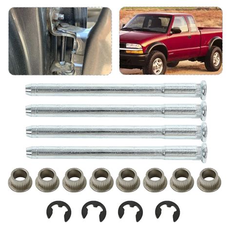 Door Hinge Pins And Bushing Kit 4 Sets For 1994 2004 Chevrolet Chevy S10 Gmc Stevan Pasero