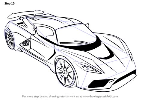 Easy Drawing Of Sports Car Ari Warna