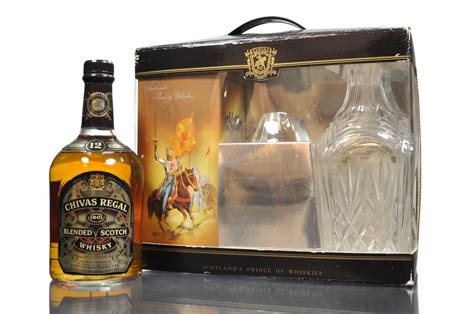 Chivas Regal 12 Year Old - Decanter Set - Circa 1990