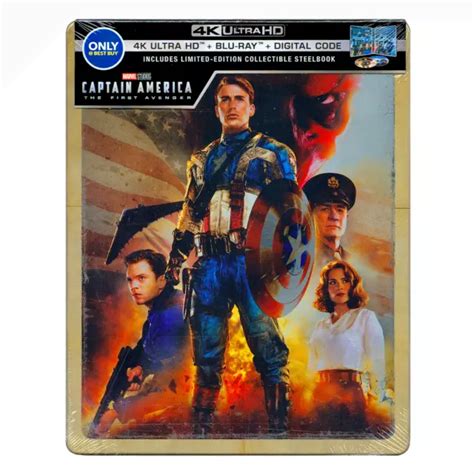 CAPTAIN AMERICA THE First Avenger 4K Ultra HD Blu-ray Steelbook Best ...