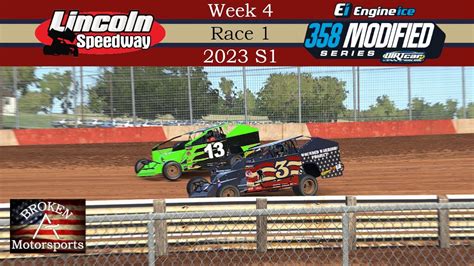 Dirtcar Modified Engine Ice Series Lincoln Speedway Iracing