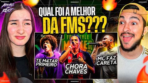 Apenas um react AS MELHORES RIMAS DA HISTÓRIA DA FMS parte 1