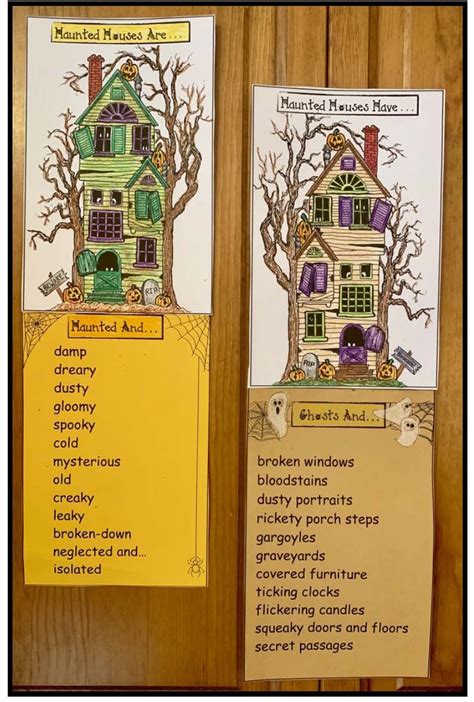 Halloween Haunted House Crafts Fun Writing Prompts Halloween Writing