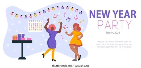 Poster Invitation New Year Party Vector Stock Vector (Royalty Free ...