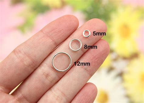 5mm Small Silver Plated Jump Rings, Brass, standard gauge - 200 pc set ...