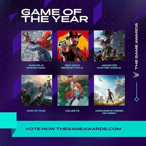 The Game Awards ประกาศรายชื่อเกมที่เข้าชิงจากสาขาต่างๆ ของปี 2018 แล้ว ...