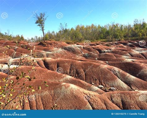 Cheltenham Badlands Trail, Canada Stock Image - Image of ontario, color ...