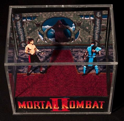 Mortal Kombat Ii D Cube Handmade Diorama Video Games Shadowbox