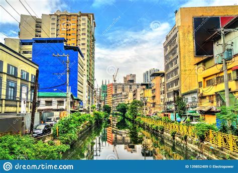 The Estero De Binondo River in Manila, the Philippines Stock Image ...