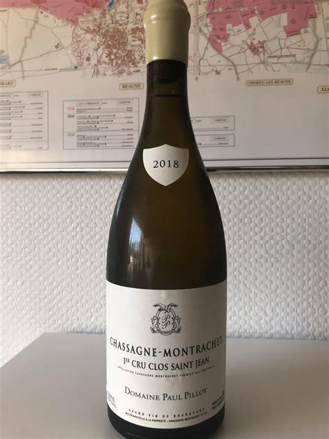 Paul Pillot Chassagne Montrachet 1er Cru Clos Saint Jean 2018