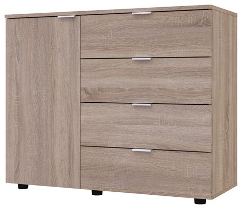 Комод в спальню GС1 дуб сонома 100 см дверь и 4 ящика. Комоды для ...