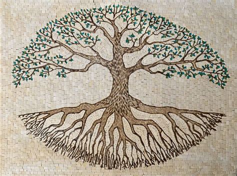 Mosaic Tile Art Tree Of Life Mozaix Inc Custom Marble Mosaic For