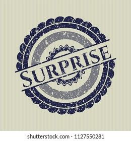 Blue Surprise Distress Rubber Seal Texture Stock Vector Royalty Free