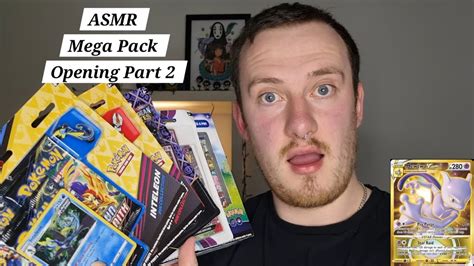 Asmr Mega Pokémon Pack Opening Part 2 Amazing Luck 🤩 Charizard Mewtwo Plus So Many Hits 10 🤩