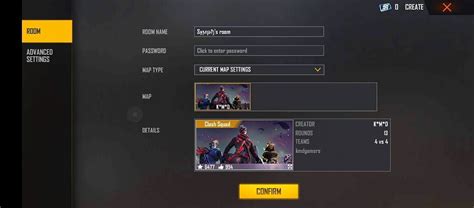 Craftland Room Card In Free Fire How To Get And Use For Custom Games