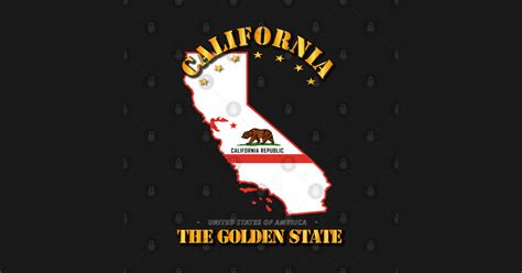 California w Flag - The Golden State - California W Flag The Golden ...